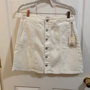 NWT A New Day White Jean Skirt